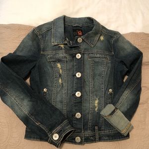 G by Guess distressed jean jacket